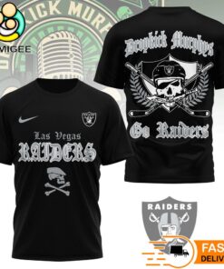 Las Vegas Raiders Dropkick Murphys Skull T-Shirt