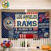 Los Angeles Rams Celebrate The 250Th Anniversary America Decoration Banner