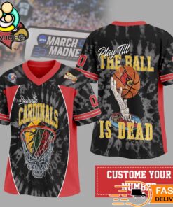 Louisville Cardinals March Madness Skeleton Basketball Dunk Jersey Custom Number