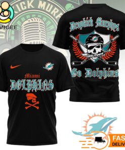 Miami Dolphins Dropkick Murphys Skull T-Shirt