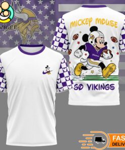 Minnesota Vikings Mickey Mouse Football Celebrating 2026 T-Shirt
