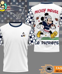 New England Patriots Mickey Mouse Football Celebrating 2026 T-Shirt