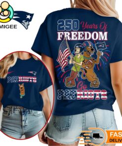 New England Patriots Scooby Doo 250 Years Of Freedom T-Shirt
