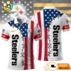 Pittsburgh Steelers Independence Day American Flag Polo Shirt