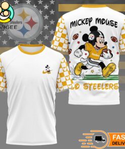 Pittsburgh Steelers Mickey Mouse Football Celebrating 2026 T-Shirt