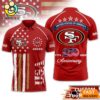 San Francisco 49ers 250 Years Of Freedom USA Vintage Custom Name Polo Shirt