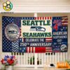 Seattle Seahawks Celebrate The 250Th Anniversary America Decoration Banner