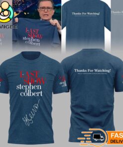 The Late Show Stephen Colbert Last Show T-Shirt Thank You For Watching Tee
