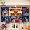Washington Commanders Celebrate The 250Th Anniversary America Decoration Banner