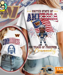 Washington Commanders Snoop Dogg 250th Anniversary Of Freedom Limited Edition T-Shirt