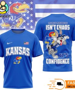 Kansas Jayhawks Looney Tunes Bugs Bunny NCAA March Madness T-Shirt