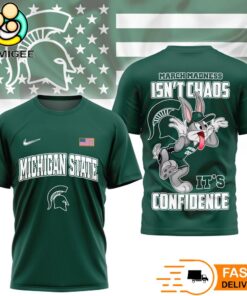 Michigan State Spartans Looney Tunes Bugs Bunny NCAA March Madness T-Shirt