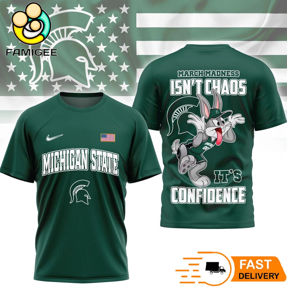 Michigan State Spartans Looney Tunes Bugs Bunny NCAA March Madness T-Shirt Michigan State Spartans Looney Tunes Bugs Bunny NCAA March Madness T-Shirt