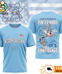 North Carolina Tar Heels Looney Tunes Bugs Bunny NCAA March Madness T-Shirt