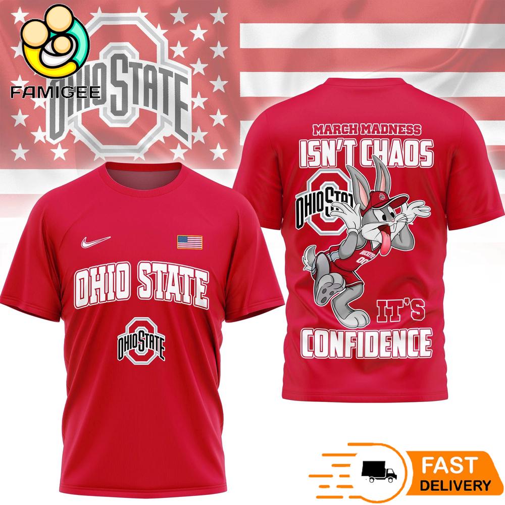 Ohio State Buckeyes Looney Tunes Bugs Bunny NCAA March Madness T-Shirt Ohio State Buckeyes Looney Tunes Bugs Bunny NCAA March Madness T-Shirt